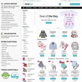 Bērnu apģērbu un rotaļlietu veikals - Prestashop 1.7 veikala šablons