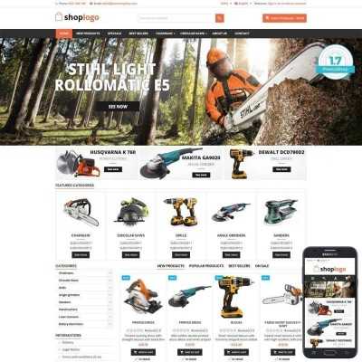 Tools and spare parts store - Prestashop 1.7 template