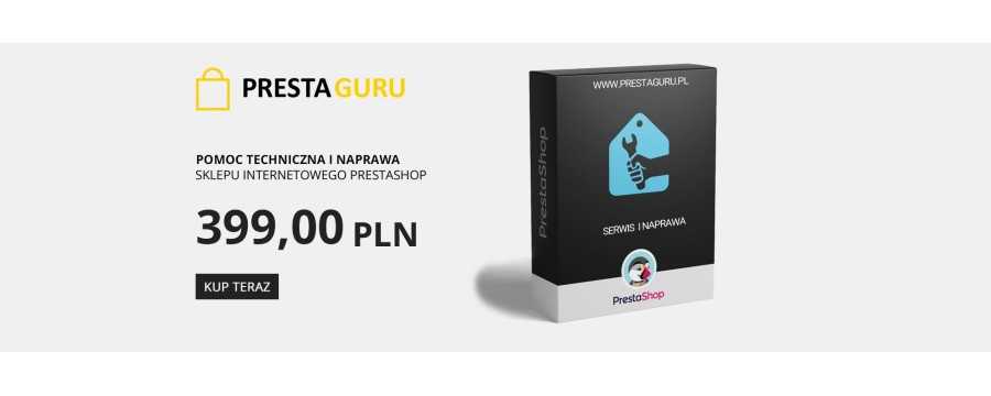 Pomoc techniczna i serwis sklepu Internetowego PrestaShop by PrestaGuru